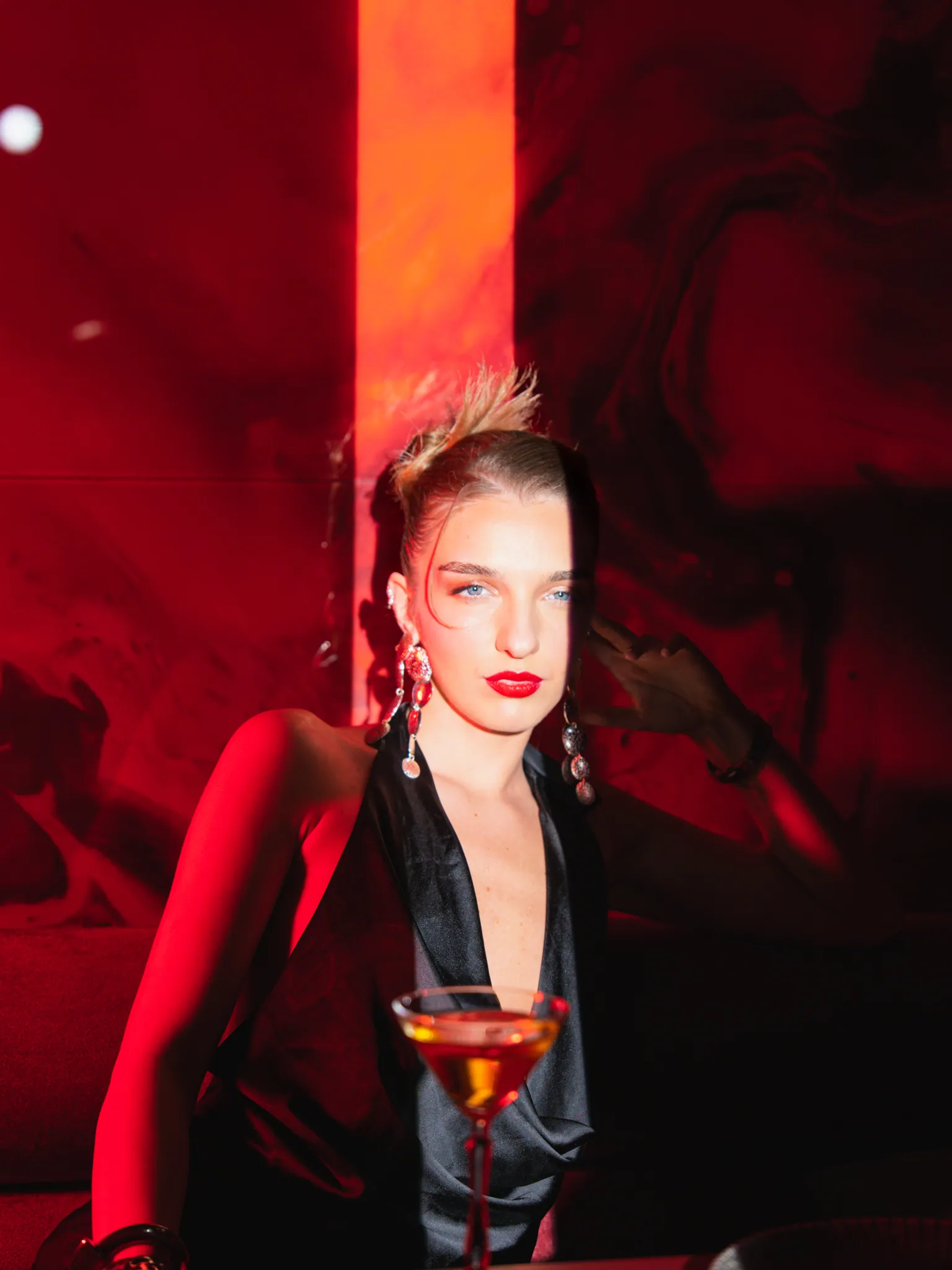 A cocktail in the lounge
